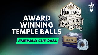 Heritage Hash Co's Heady OG Temple Balls at Emerald Cup 2024