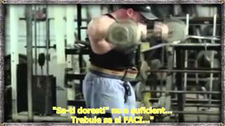 Motivatie: - "Sa-ti doresti" nu este suficient, trebuie sa si FACI (Bodybuilding Motivation)