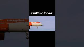 EasyJet Airbus A320 landing at Zurich Airport