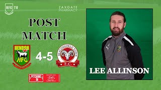 Lee Allinson post match v BEACONSFIELD TOWN - 30 March 2024