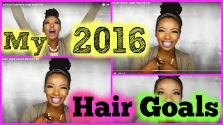 2016 Hair Goals! Waist Length Natural Hair