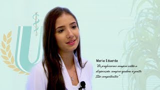 Maria Eduarda - aluna do curso de Medicina da Unilago