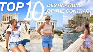 my *TOP 10* destinations of my cruise ship contract! 🛳️🌎 highlights, things to do, food recs!