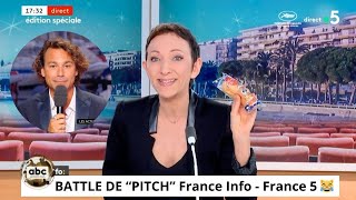 😹 Les BLAGUES TV du FESTIVAL DE CANNES - France 5 / France Info TV - Isabelle Layer