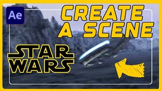 Star Wars Sequence VFX Millennium Falcon_test2 | Element 3D |After Effects