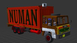 tata ac container truck mod for bussid | bus simulator Indonesia | indian mod | tata truck mod