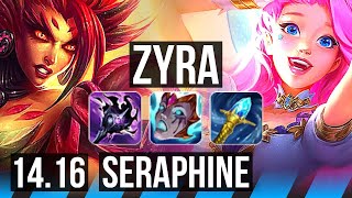 ZYRA vs SERAPHINE (MID) | 7/3/10, Dominating | EUW Master | 14.16