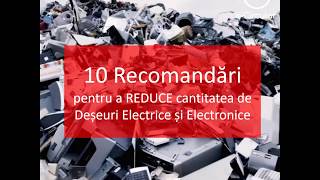 10 recomandari reducere DEEE