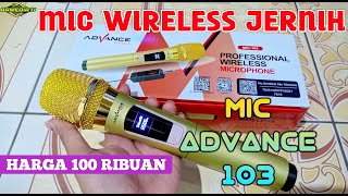 Mic Wireless Advance Harga Murah Suara Jernih Review Mic Wireless Advance 103