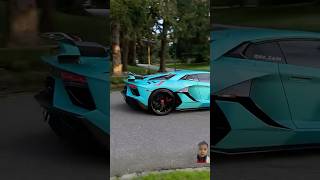 Lamborghini Aventador SVJ Flyby *Blu Glauco* #aventadors #svj #acceleration #sound #exhaust