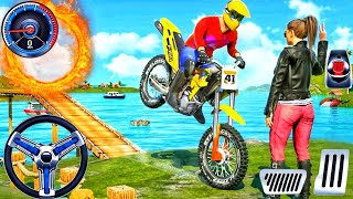 Bike Stunt 3D Game: New Bike Stunt Driving 3D Simulator Game! Bike Game Android Gameplay