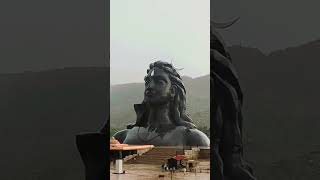 Adiyogi Shiva in Meditation, Inner Calm in Stormy Rain