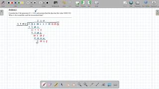 Computer Networks: Quiz 3 [ CRC check ]