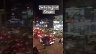 Heavy traffic on Sunday evening @Itanagar