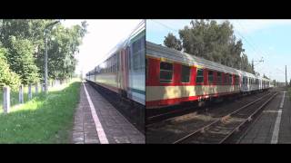 (2 ujęcia) EU07 + TLK 25106 - Toruń-Czerniewice