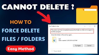 How To Forcefully Delete Folders That Won't Delete in Windows 11