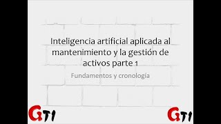 Inteligencia Artificial Aplicada al mantenimiento la realidad