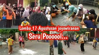 Keseruan Lomba HUT RI ke 77 joyowiranan RT 2A/2B || Lomba 17 Agustusan 2022