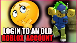 The *GLITCH* to Login to an Old Roblox Account with a Forgotten Password!