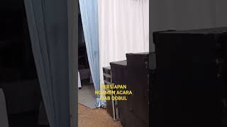 Persiapan pasang sound system acara ijab qobul