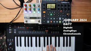 Elektron digitakt,analog keys,Hologram electronics Chroma Console JAM jamuary 2024 day7 7/1/24 day7