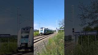 Panter se svým osobním vlakem odjíždí ze stanice Brno-Starý Lískovec #trains #shorts