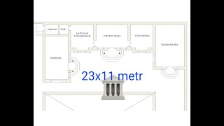 11x23 metr  Удобный проект