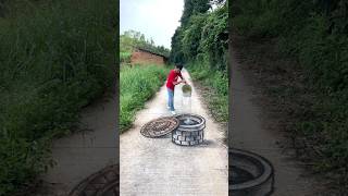 amazing 3d street art painting | 3d art zone part 12 #shorts #shortsfeed #art #viral #drawing