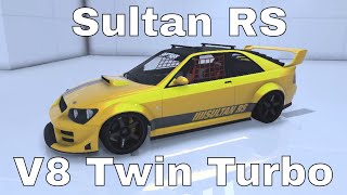 GTA 5 ONLINE - SULTAN RS TWIN TURBO ENGINE SWAPPED CUSTOMIZATION