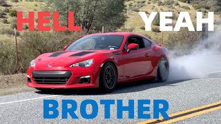 First burnout in the LS3 BRZ