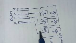 #3phase busbar 3 digital meter connection with circuit diagram ‎@electricalwork510 