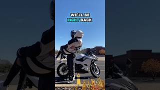 How I Proposed To My Backpack #ninja400 #motorcycle #sportbike #bike #biketok #beginner #shorts