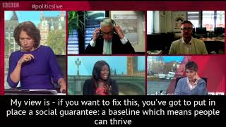 Miatta Fahnbulleh speaks to BBC's Politics Live about inequality