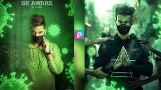 VIRUS CONCEPT - Photo Editing tutorial in Picsart Step by Step in Hindi - Taukeer Editz