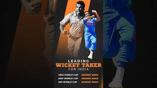 Leading wicket taker for India|| #cricket #zaheerkhan #viral #sports #worldcup2023 #trending #sports