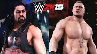 WWE 2K19 STEEL CAGE MATCH | ROMAN REIGNS VS BROCK LESNAR