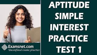 Aptitude Commercial Math Simple Interest Practice Test 1 clear solutions