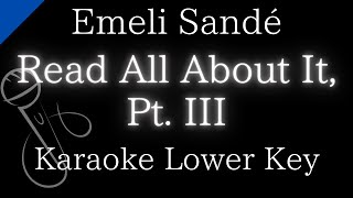 【Karaoke Instrumental】Read All About It, Pt. III / Emeli Sandé【Lower Key】