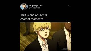 This is one of the Eren's Coldest Moments❄️ || Attack on Titan || Anime Shorts 🔥