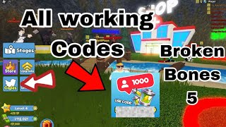 All Working Codes In Broken Bones 5 (Roblox)