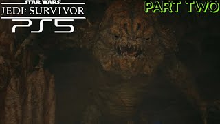 Star Wars: Jedi Survivor | Full Gameplay Playthrough | Part 2 Rancor Boss Fight & Reunion With Greez