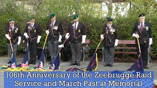 106th Anniversary of the Zeebrugge Rail Wreath Laying and March Past