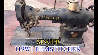 SINGER 119w1 INDUSTRIAL HEMSTITCHER WITH FOTOS