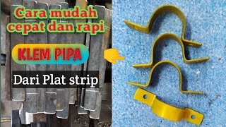 TIPS: CARA MUDAH BIKIN KLEM DARI PLAT STRIP.