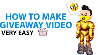 How to make giveaway video pk xd | how to do giveaway