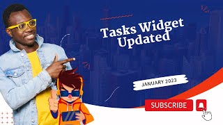 January 2024 - Tasks Widget Updated