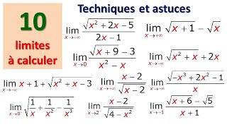 EXERCICE sur LES LIMITES DES FONCTIONS IRRATIONNELLES niveau 1BAC SM et S exp