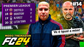 ME CHAMARAM de SAMPAOLI com CABELO 😭 MODO CARREIRA TREINADOR EA FC 24