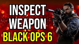 How to Inspect Weapon in COD BO6 Black Ops 6 PC, PS4, PS5, Xbox One Series S/X, Tip, Trick