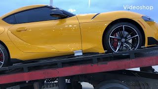 2020 Toyota Supra yellow just arrived at Toyota of Plano